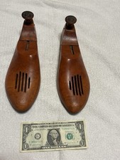 Florsheim Vintage Wooden Shoe Trees Toe Stretcher Low Top Wood Pair Mens 10 4