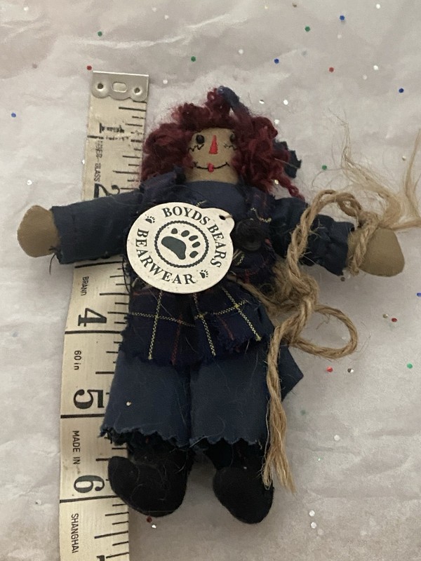 Boyd’s Bears Bearwear Mini Raggedy Ann 5” W/ Tag Rag Doll