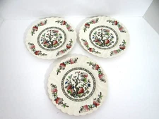 Myott Staffordshire Indian Tree Salad Dessert Plates Set of 3 England