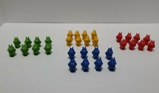 Lot of 32 Math Counters Hippo figures. Counting  Numbers, Teacher Supplies Kids