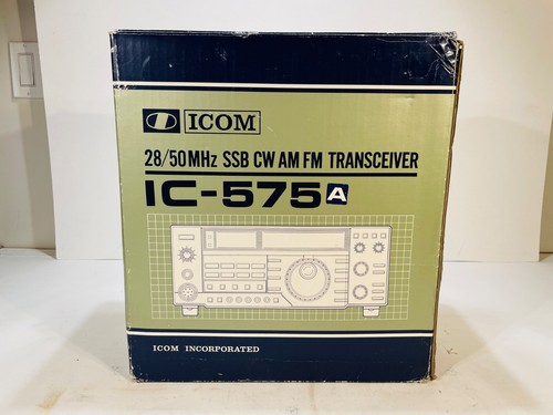 Vintage ICOM IC-575A 28/50 MHz SSB CW AM FM HAM Radio Odbiornik + Mic Man + Box - Zdjęcie 21 z 24