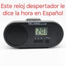 TALKING SPANISH HUMAN VOICE SPEAKING Battery Power Snooze Alarm Clock LOUD ZZZZ