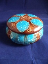 Gorgeous Vallauris Ceramic Lidded Jar Bonboniere Perfect Condition Eye Catching
