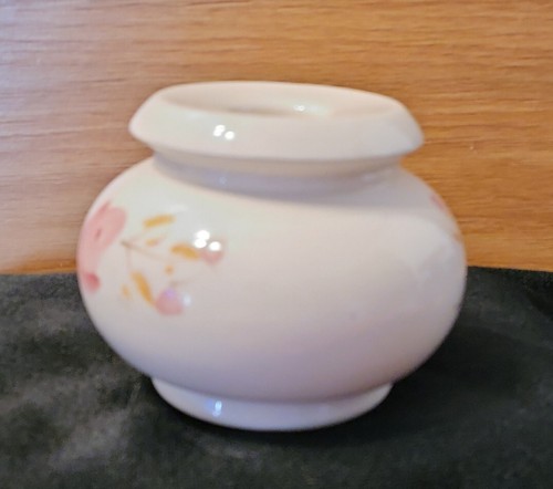 Vintage Lasting Products Keramik Votivkerzenhalter handbemalt rosa rose USA - Bild 2 von 10