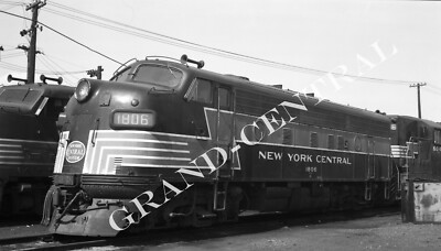 Nycrr Engine Roster ORIGINAL 1961 NEW YORK CENTRAL RAILROAD NYC RR NEGATIVE LOCO F7 #1806 ...