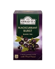 Ahmad Tea Blackcurrant Burst Fruit Tea Pack of 6 Quality Black Tea 1.25 lb