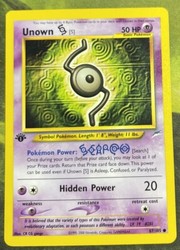 Unown S 87/105 Neo Destiny 1st Edition Common