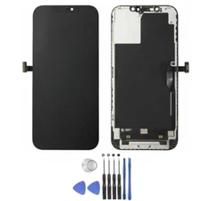 For iPhone 12 Pro Max Soft OLED Display Touch Screen Digitizer Replacement Frame