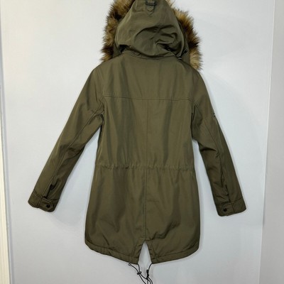 【uenui】front ribbon zip parka uenui front ribbon zip parka