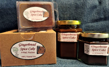 NEW Hand Poured Bakery Soy Candles, Tarts Votives - Gingerbread Spice Cake