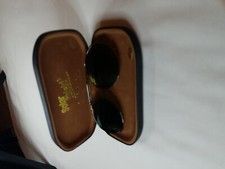 Vintage SOLAR SHIELDS Fits Over Clip On Sunglasses W/Origional Hard Shell Case