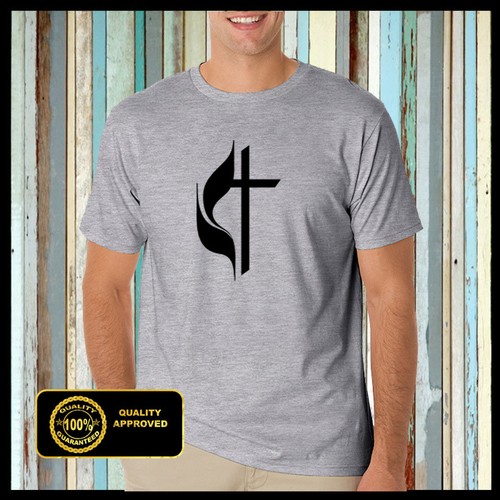 Christian t shirt Methodist Church Cross Logo - Picture 5 of 6