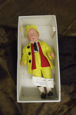 Vintage Swiss Yodeler Doll With Sleepy Eyes From Greece In Original Box