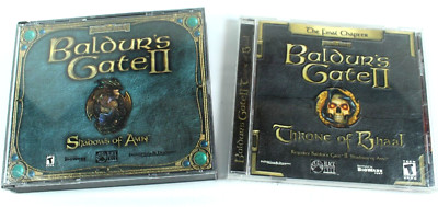 Baldur's Gate II Shadows of Amn PC, 2000 And Throne Of Bhaal The Final Chapter