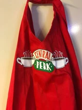 ICUP Friends Central Perk Apron, Red V-Neck Brand New