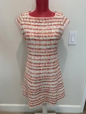 BOUTIQUE MOSCHINO TWEED CONFETTI DRESS SIZE 42 RARE DESIGNER