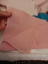 Large Vintage Scarf 59"x22" Pink Beautiful 