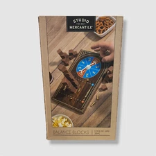 Studio Mercantile Brown Balance Blocks Stacking Game Set