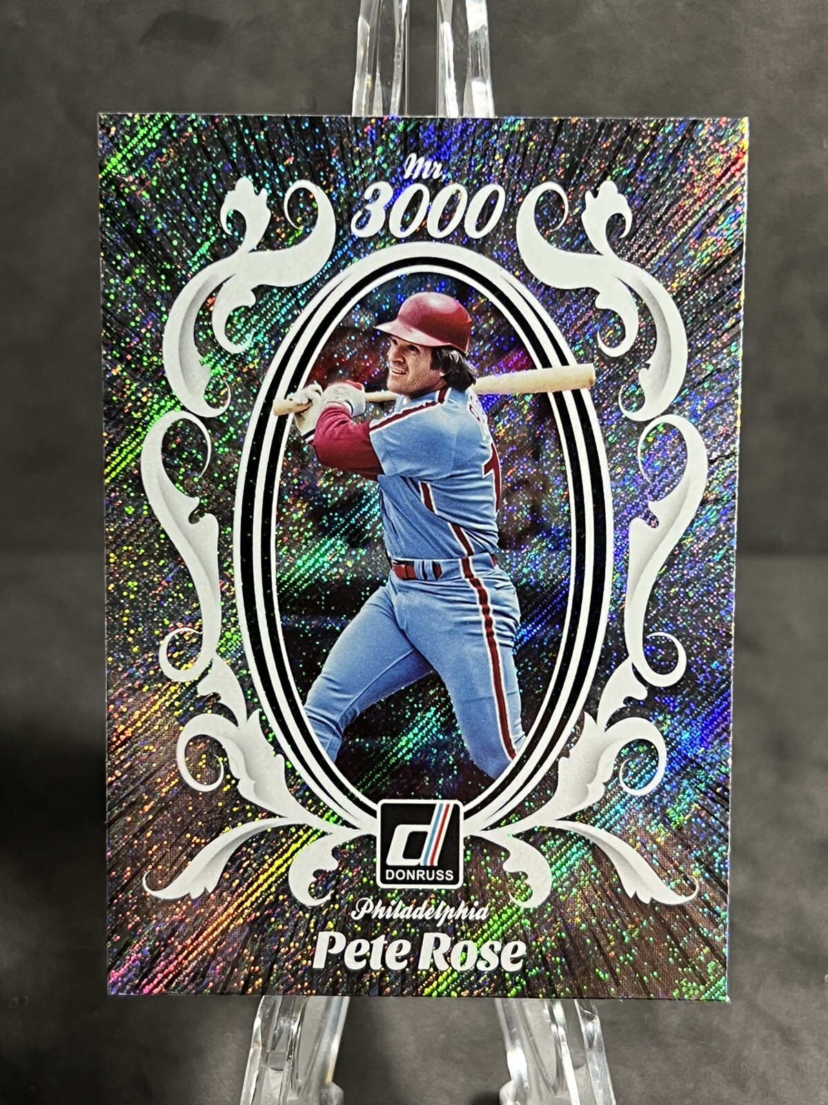 2023 Panini Donruss Mr 3000 Pete Rose M3K-2 - Rapture - Left Handed - Phillies