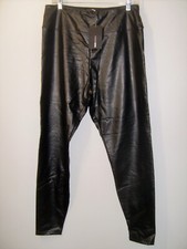 Fashion Nova Size 1X Black Faux Leather Pants