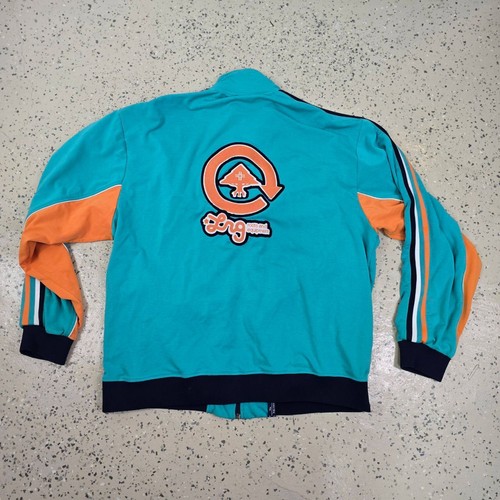 LRG Track Jacket XXXL Teal Orange Zip Logo Streetwear Retro Y2K Casual - Picture 2 of 10