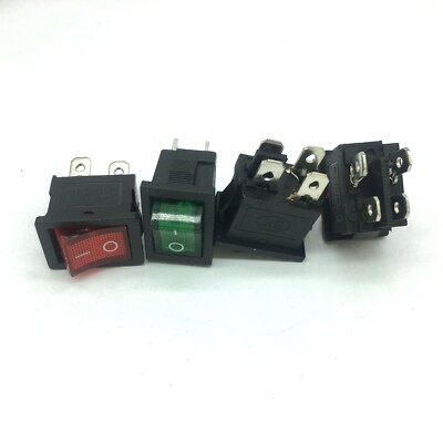 【専用】aaaさん 10PCS KCD1 4-Pin 21*15mm ON-OFF Rocker Switch 5V-12V AC/DC