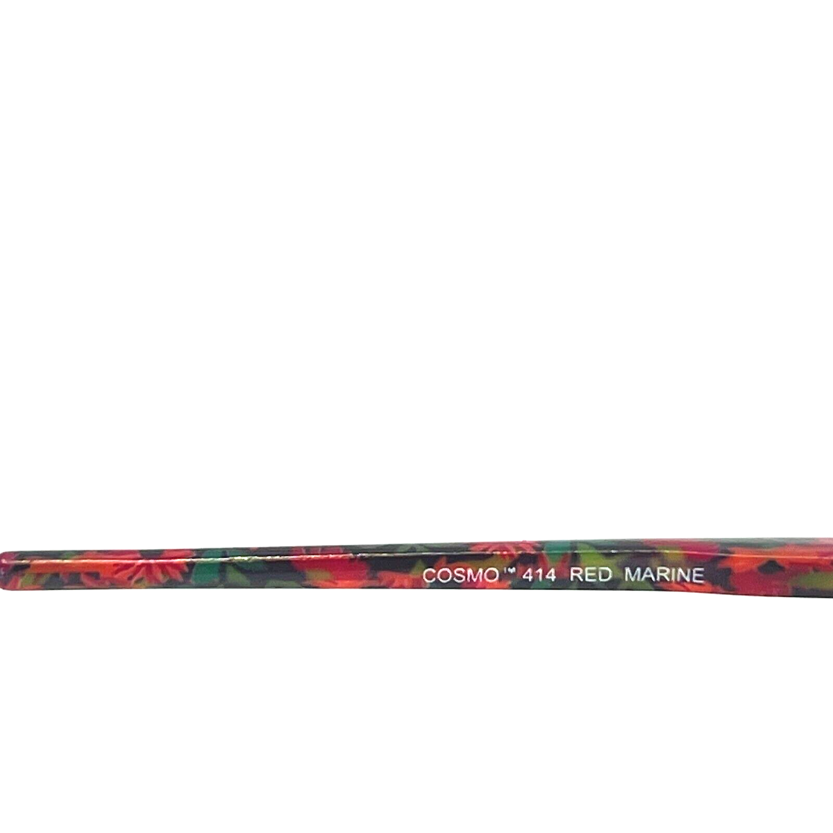 Cosmopolitan Eyeglasses Cosmo 414 Red Marine Designer Frames Only Red 52-20-135 Cosmopolitan 414 RED MARINE Eyeglasses Red Tortoise Round  main image 4
