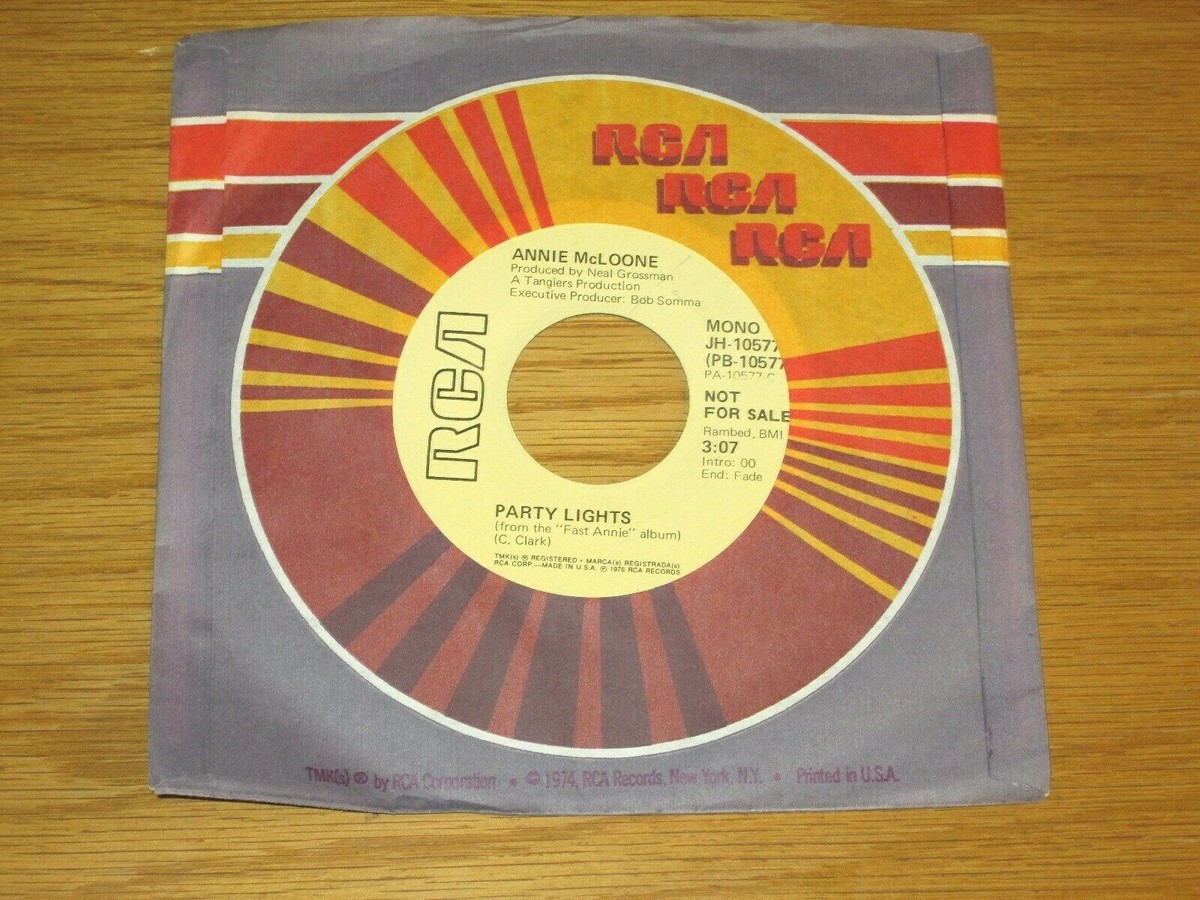 PROMO 70s ROCK 45 RPM - ANNIE McLOONE - RCA 10577 - 