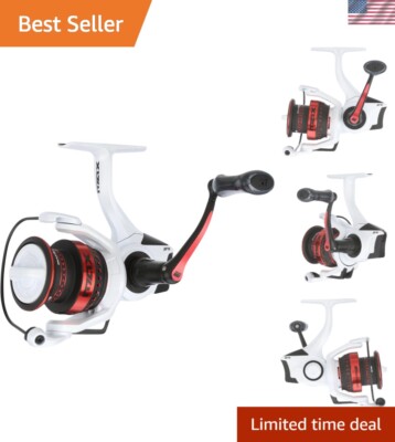 Compact Max Pro Spinning Fishing Reel with Carbon Matrix Drag and 33'' Retrieve