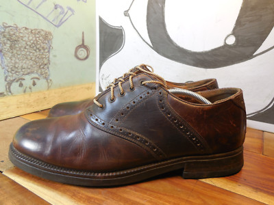 Johnston & Murphy Brown Leather Saddle Oxfords Men display picture 2