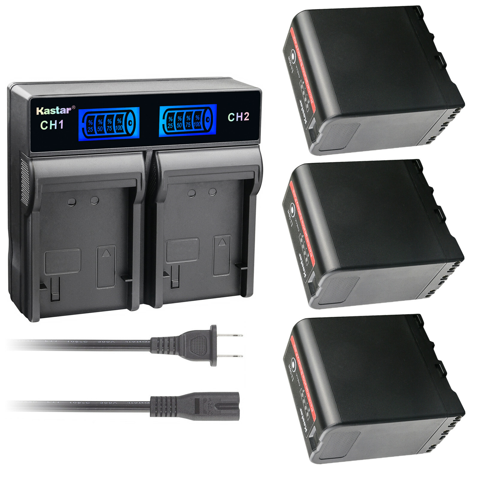 Vhbw Akku Set Für Sony Kameras - 2x 5200mAh BP-U60 Ersatz