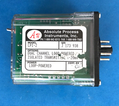 Absolute Process LPI-2 Dual Ch Loop-Powered Isolated Transmitter 4-20 mA