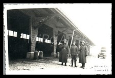Photo, WW2, sentry in front of the large truck garages of the barracks, 5026-...