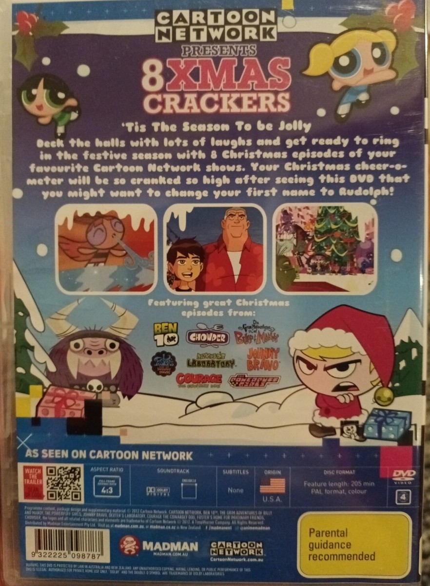 Cartoon Network Presents 8 Christmas Crackers! (DVD, 2012