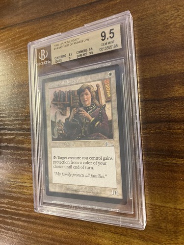 MTG✨MOTHER OF RUNES✨Urza’s Legacy BGS 9.5 GEM MINT UNCOMMON Creature POP 3 ! - Picture 4 of 8