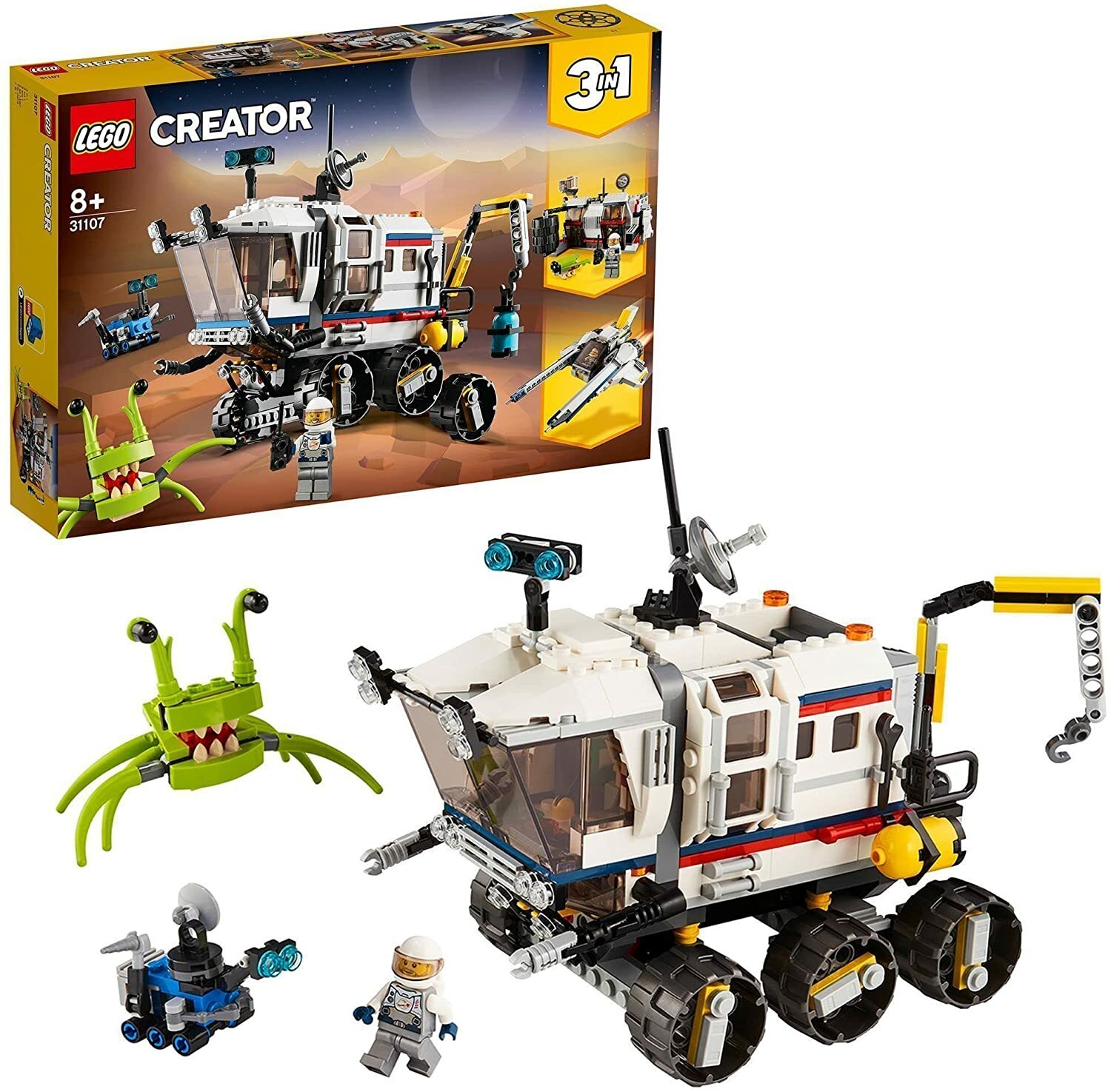 LEGO CREATOR 31107 IL ROVER DI ESPLORAZIONE SPAZIALE 3 IN 1
