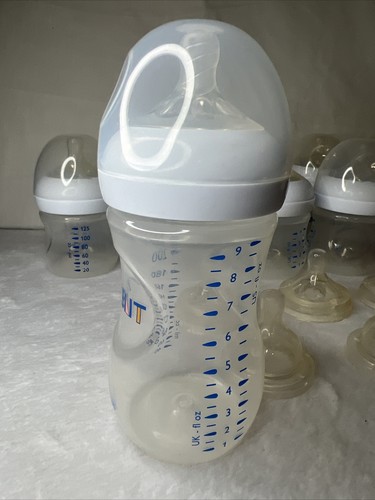 Lot Of 11 Avent Anti Colic Baby Bottles 1-9oz 10-4Oz; 12 #1 Nipple; 3 #2 Nipple - Picture 5 of 5