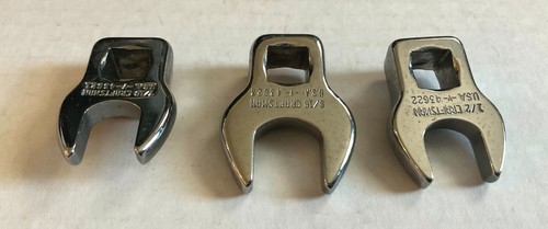 VINTAGE CRAFTSMAN USA - Crowfoot Wrench Lot of 3! 7/16, 1/2, 9/16 - 3/8" Drive - Picture 4 of 4