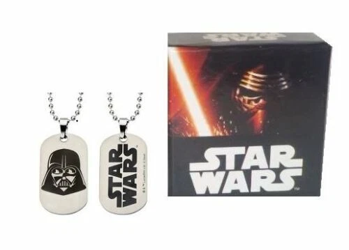 STAR WARS DARTH VADER DOUBLE SIDED GLOW DOG TAG NECKLACE - Image 2 of 4