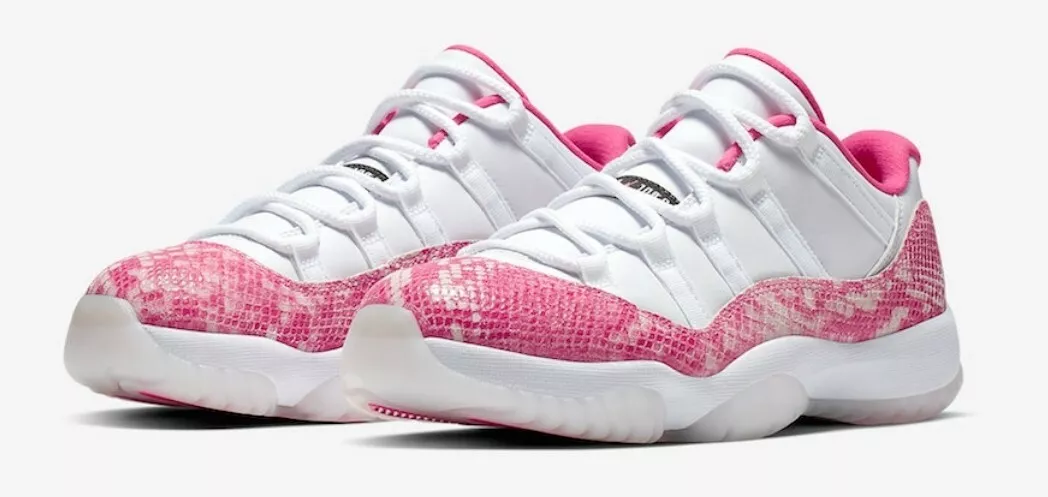 Pink and white cheap retro 11