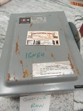 Cutler Hammer DG322, Disconnect, 60A, 240V ,1R,3PH 4W, Fused, (1GNE4