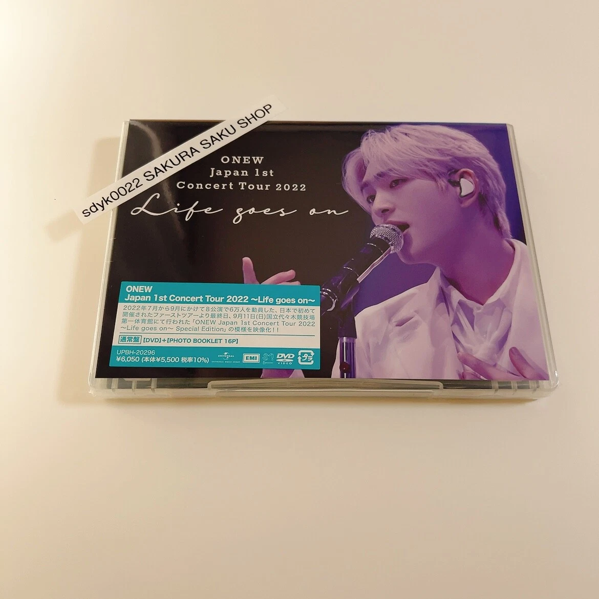 SHINee ONEW Japan 1st Concert Tour 2022 Life goes on Regular DVD Photo Book