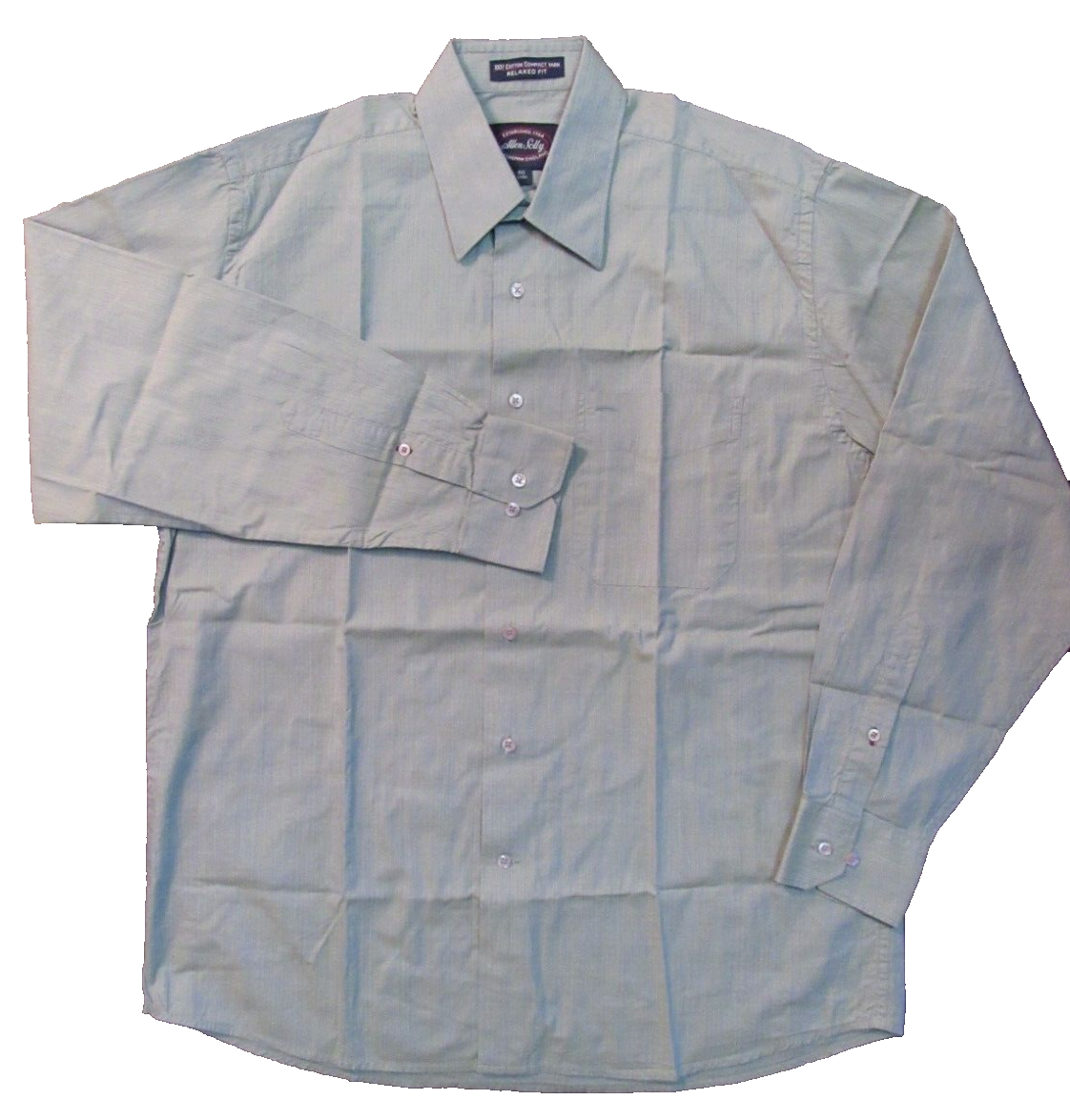 Allen Solly Men's Dress Shirt Size 40 CMS Gray Cotton Compact Yarn Relaxed  Fit | eBay