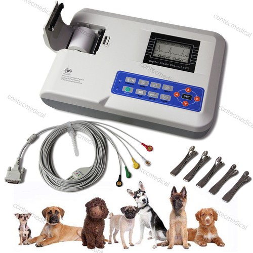 CONTEC ECG100G Veterinary ECG/EKG Machine Single Channel Electrocardiograph VET