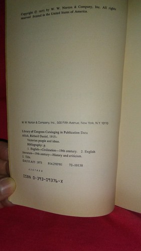 Victorian Peoples & Ideas: R.D.Altick-1973 Pb Ed-UK Civ/Lit Criticism-19th Cent. - Foto 5 di 12