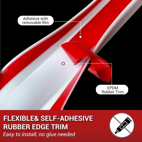 Protective Edge Banding 20FT - Flexible Silicone Trim for Cabinets and Furniture - 第 5/9 張圖片