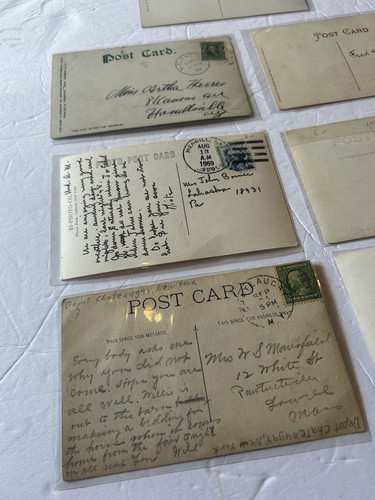 Lot Of 7 RAILROAD STATION Chateaugay UPSTATE New York NY RPPC READ #AM - Picture 3 of 5