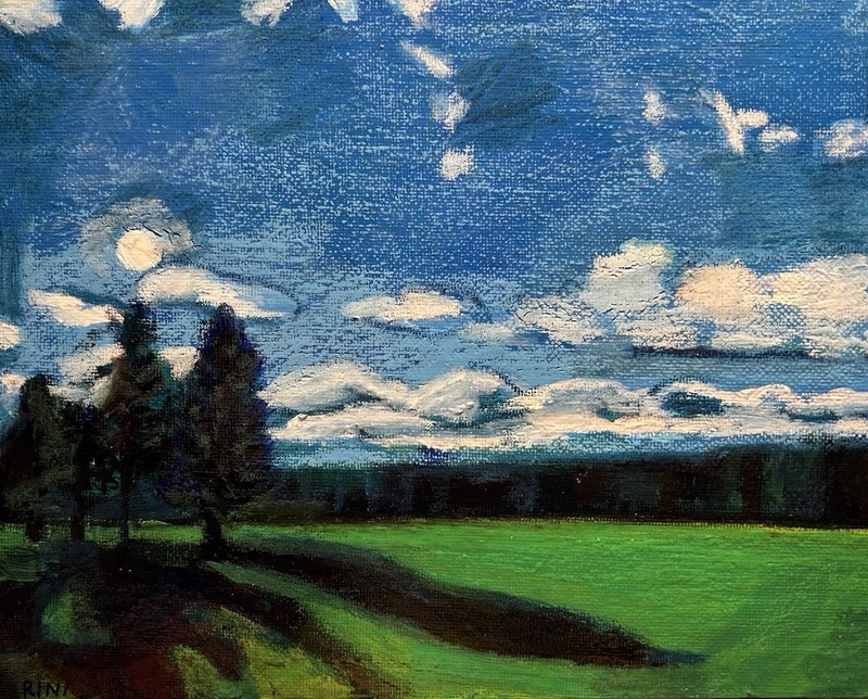 Landscape Painting Of Upstate New York 8”x10” Original Painting On Canvas