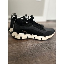 Reebok Zig Kinetica 2 Women's Black Grey Athletic Running Shoes Size 8