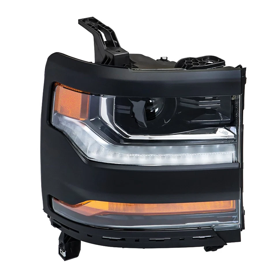 Faros laterales derecho e izquierdo para Chevy Silverado 1500 2016 2017 2018 Foto 2 de 4